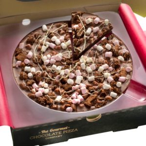 Rocky Road 7" pizza close up