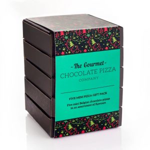 5 mini chocolate pizza gift pack